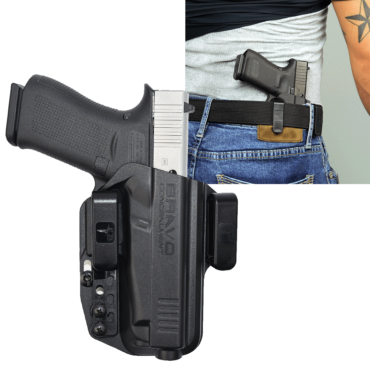 GLOCK 48 IWB 3.0 HOLSTER + FREE SINGLE MAG POUCH -BRAVO CONCEALMENT-1