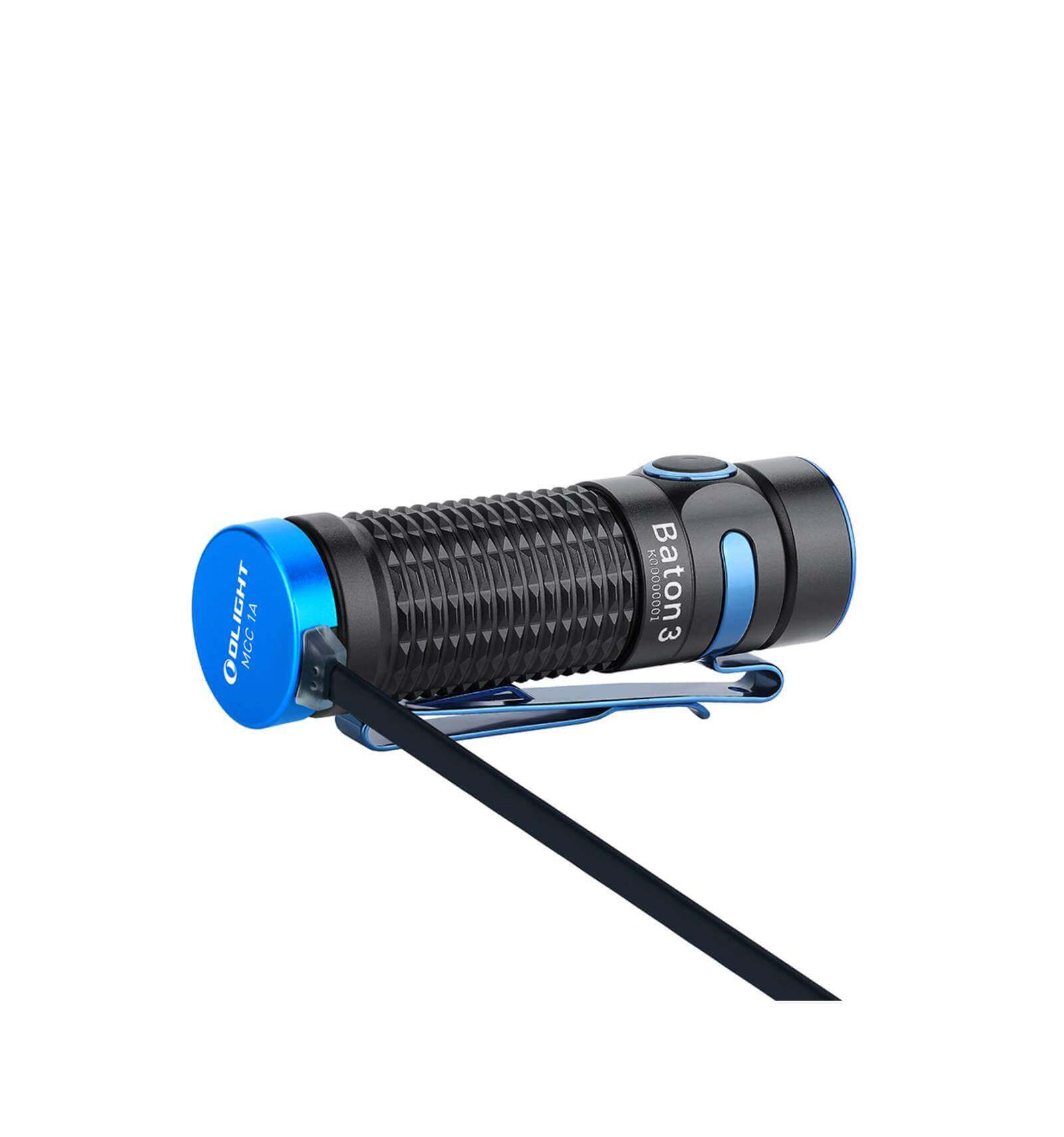 OLIGHT BATON 3 1200LUMEN, 166M RECHARGEABLE BLACK-4